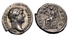 Ancient Coins - Roman Imperial: HADRIAN. 117-138 AD. AR silver Denarius
