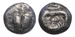 Ancient Coins - Greek coins: Very rare Kyrene, c. 500-480 BC. AR silver Drachm