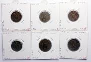 World Coins - Vatican city / Papal state: Coll. of 5 & 10 centesimo 1929-1940, 6 pcs. in VF to BU!