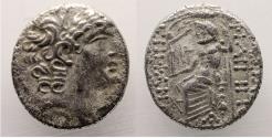 Ancient Coins - Greek Coins: Fine silver tetradrachm Seleukid / Struck under Roman Proconsul of Syria Aulus Gabinus