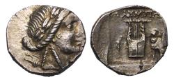 Ancient Coins - Greek coins: Olympos silver AR Hemidrachm LYCIAN LEAGUE. Circa 167-100 BC. EF