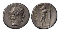 Ancient Coins - L. Marcius Censorinus, 82 BC, Denarius, Rome, Cr. 363/1 - toned Superb EF