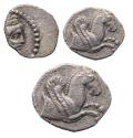 Ancient Coins - PERSIA, Achaemenid Empire. temp. Artaxerxes II. Circa 360 BC. AR Obol (Cilicia) w Pegasos