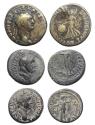Ancient Coins - Roman Provincial: Lot of 3 Flavian bronzes, probably Lydia / Phrygia, Vespasian and Domitian
