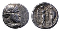 Ancient Coins - Greek coins: Seleukid Kings, Seleukos I, tetradrachm, Throphy type - extremely rare!
