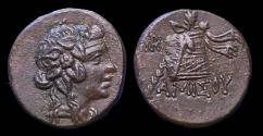 Ancient Coins - Greek PONTOS, Amisos. temp. Mithradates VI. Circa 85-65 BC. Æ20-21 - Good EF!