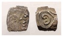 Ancient Coins - CELTIC, Southern Gaul. Unresearched Tribe 2nd.-1st. Cent. BC. Very rare AR Unit / silver drachm!