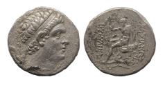 Ancient Coins - BAKTRIA, Greco-Baktrian Kingdom. Euthydemos I Theos Megas. 225-200/195 BC. AR Tetradrachm