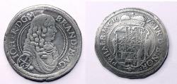 World Coins - German States, Brandenburg Johann Friedrich 1/6 Taler silver 1676
