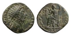 Ancient Coins - Roman Imperial: Marcus Aurelius. AD 161-180. Æ Dupondius