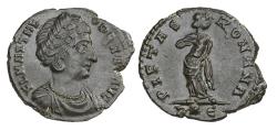 Ancient Coins - Roman Imperial: Theodora, Augusta 293–306, Follis, Rom, ca. 337–340 AD - finest portrait you can get!