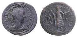Ancient Coins - Cilicia, Tarsus AE36 Pentassarion, medallion size bronze coin of Philip I Arabs with Elpis, VF