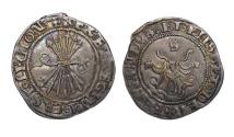 World Coins - Spain: Castile & León. Fernando V & Isabel I, 1474-1504. Lovely 1/2 silver Real, near EF