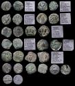 Ancient Coins - Collection of 13 Jewish coins: Judaea, Roman Procurators, Herodians and JUDEAN KINGDOM AE Prutah