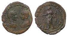 Ancient Coins - MOESIA INFERIOR, Marcianopolis. Severus Alexander, with Julia Maesa. AD 222-235. Dynastic AE Pentassarion