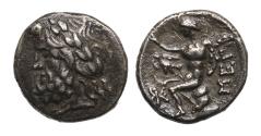 Ancient Coins - Greek coins: Arkadian League. Circa 175-168 BC. AR Hemidrachm - Good VF