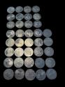 World Coins - Germany: Massive group of 37 silver 10 marks with motifs, 1970s-80s (573,50 grams), AU-BU!