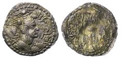 World Coins - Hunnic Tribes: Nezak Huns / Hunnic: Early pre reform AR 'Sasanian style' silver drachm (475-550) - Good EF!