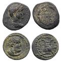 Ancient Coins - Roman Provincial: Hadrian Commagene bronze and Phoenician bronze w Melkart! (2 choice coins)
