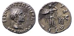 Ancient Coins - BAKTRIA, Indo-Greek Kingdom. Menander I Soter. Circa 155-130 BC. AR Drachm