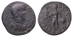 Ancient Coins - CILICIA, Anemurium. Maximinus I. AD 235-238. AE32 mm. large bronze w Perseus holding severed head of Medusa R!