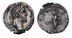 Ancient Coins - Roman Imperial: Commodus. AD 177-192. AR silver Denarius EF!