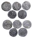 World Coins - Sasanian coins: Set of 5 high grade silver drachms, 7th. century AD (5 coins in lot)