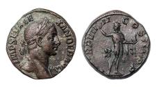 Ancient Coins - Roman Imperial bronze sestertius of Severus Alexander in a lovely quality - EF!