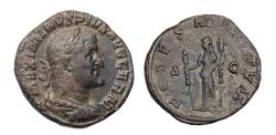 Ancient Coins - Roman Empire: Superb Maximinus I. AD 235-238. Æ bronze Sestertius, Good VF!