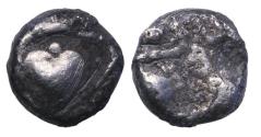 Ancient Coins - Greek coins: KYRENAICA, Kyrene. Circa 510-490 BC. AR Hemidrachm - R!