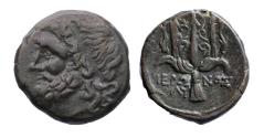 Ancient Coins - Greek coins: SICILY, Syracuse. Hieron II. 275-215 BC. Æ Tetras