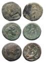 Ancient Coins - Lot of three early Roman provincial, bronze coins incl. Marc Antony (R!) and Nero (3 coins)