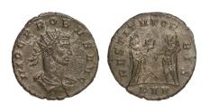 Ancient Coins - Roman Imperial antoninianus of Probus in Unc. w silvering - a gem!