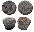 Ancient Coins - Greek coins: Pair of nice Ptolemaic bronze coins, incl. Isis.
