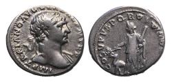 Ancient Coins - Roman Imperial: Nice silver AR denarius of Trajan with Arabia reverse