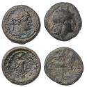 Ancient Coins - Grek coins: Pair of interesting AR bronze issues of Kromna and Sardeis
