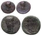Ancient Coins - Pair of nice AE bronzes from Augustus Thrace and Asia