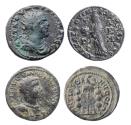 Ancient Coins - Roman provincial: High grade pair of Valerian I, medium-large bronzes, Cilicia and Pisidia