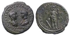 Ancient Coins - MOESIA INFERIOR, Marcianopolis. Gordian III, w Tranquillina. AD 238-244. High grade AE27 Pentassarion