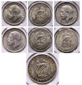 World Coins - United Kingdom: England / Great Britain, coll. of 18 different silver 6 pence, 1910-1925