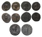 Ancient Coins - Roman Imperial: Lot of bronze As of Severina, Antoniniani of Aurelian, Carinus and Probus (5 coins!)