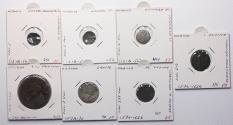 World Coins - Italian States / Paypal states: Urbino, Vitarbo and Verona, 7 Medieval coins in silver and cobber!