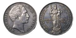 World Coins - German states: Bavaria / Bayern, Doppelgulden AR thaler 1855 Maximilian II. Joseph 1848-1864.