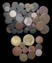 World Coins - Large group of c. 62 Islamic bronze and silver coins, incl. Indian Islamic, Medieval to Modern periods