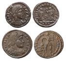 Ancient Coins - Roman Imperial: Lot of Two superb Roman bronze Æ of Valens and Constans (2 coins in lot)