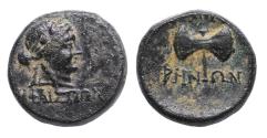 Ancient Coins - Greek coins: Superb and scarce LYDIA, Thyateira bronze with battle axe!