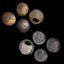 World Coins - Burma, 4 examples of AR silver Tamungs (Toks of Nan) circa 1615-1768 AD Primitive money - 218 grams!