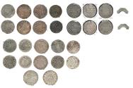 World Coins - Nepal / Tibet: Collection of 14 choice old Nepalese silver coins, 18th-20th. cent.