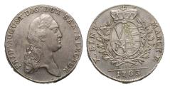 World Coins - German States: Sachsen-Kurlinie ab 1547 (Albertiner) Taler 1783, Friedrich August III. 1763-1806 - Good VF