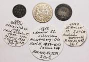 World Coins - German States, Set of three early and choice silver coins 17th.-18th. century!